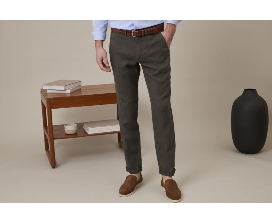 Pantalon chino homme Olive foncé - KYLSON