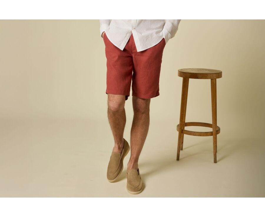 Bermuda lin Terracotta - BORYS