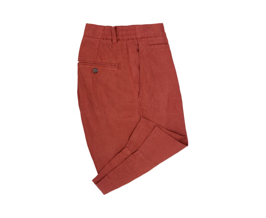 Bermuda lin Terracotta - BORYS