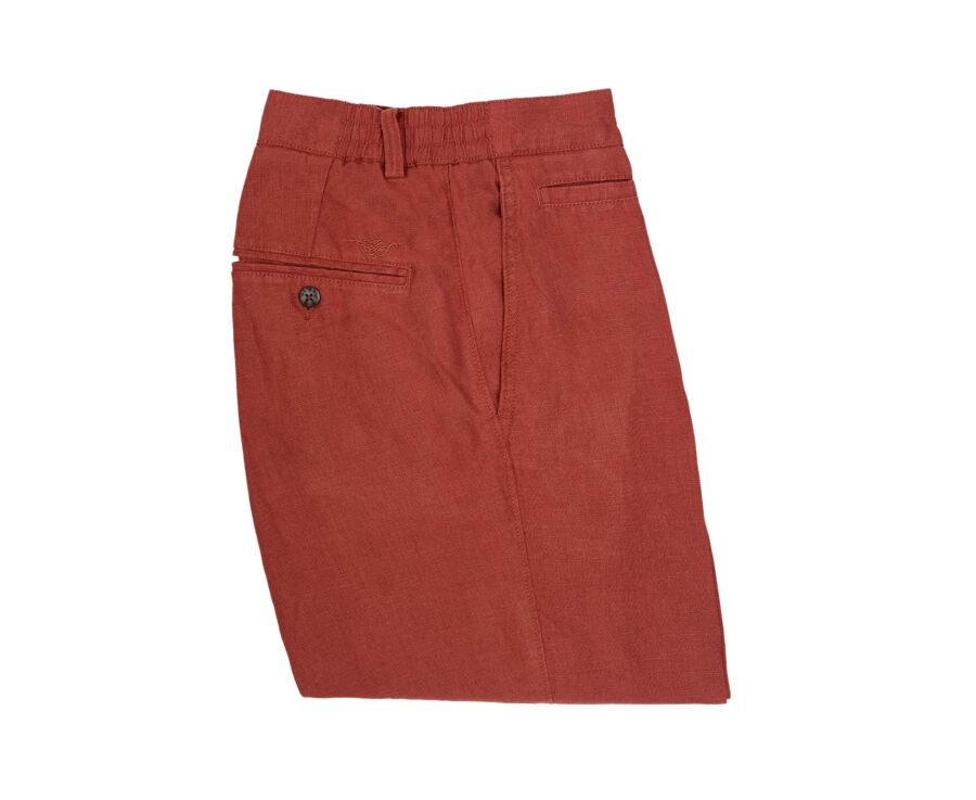 Bermuda lin Terracotta - BORYS
