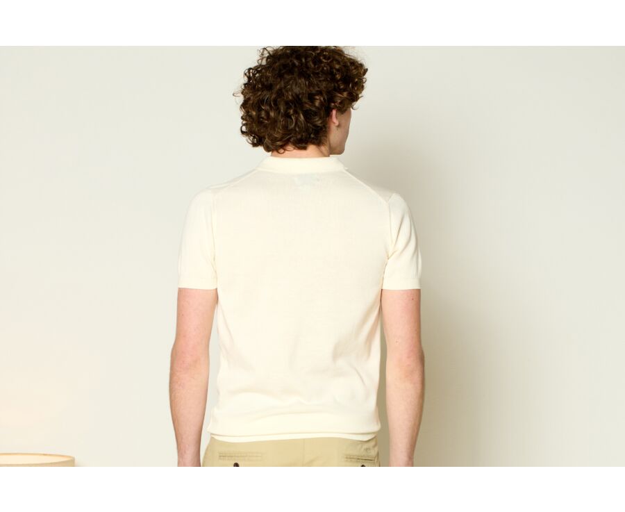Polo homme Ecru - BRAIDEN