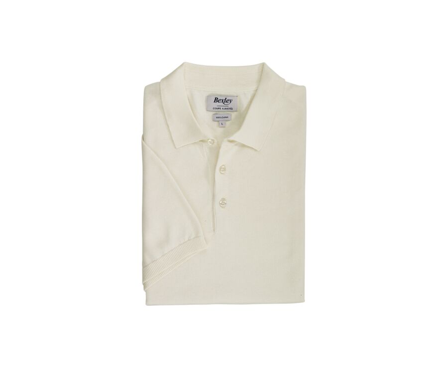 Polo homme Ecru - BRAIDEN