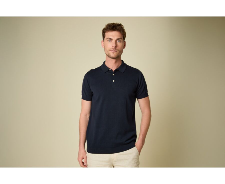 Polo homme marine - BRAIDEN