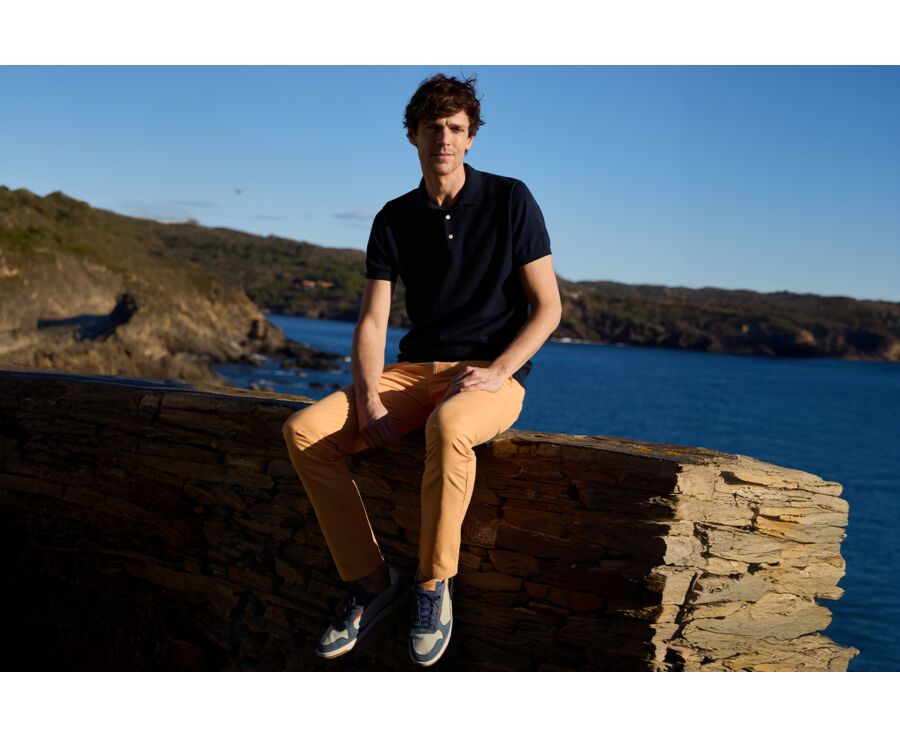 Polo homme marine - BRAIDEN