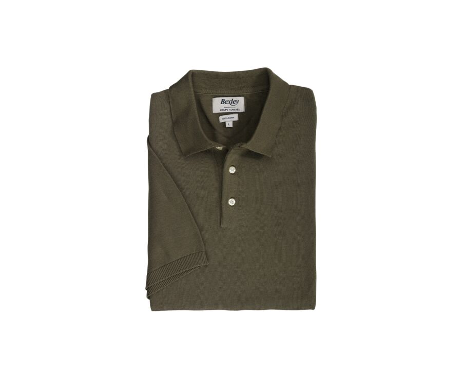 Polo homme Vert Kaki - BRAIDEN