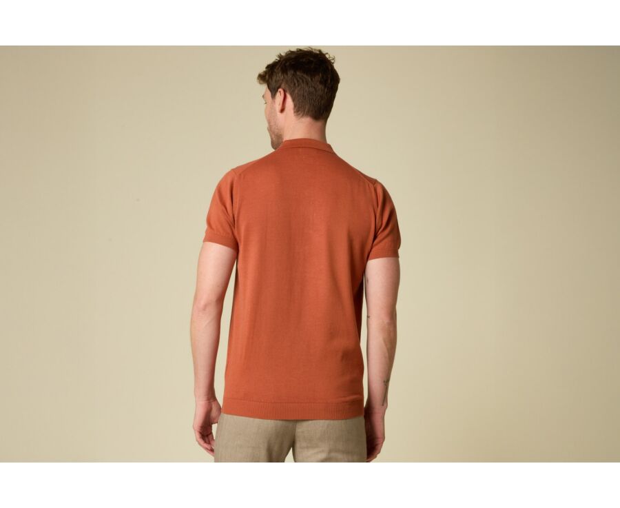 Polo habillé homme Terracotta - BRAIDEN II