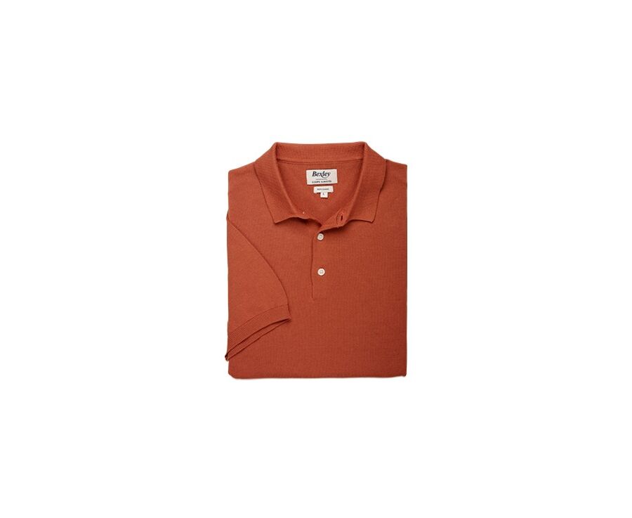 Polo habillé homme Terracotta - BRAIDEN II
