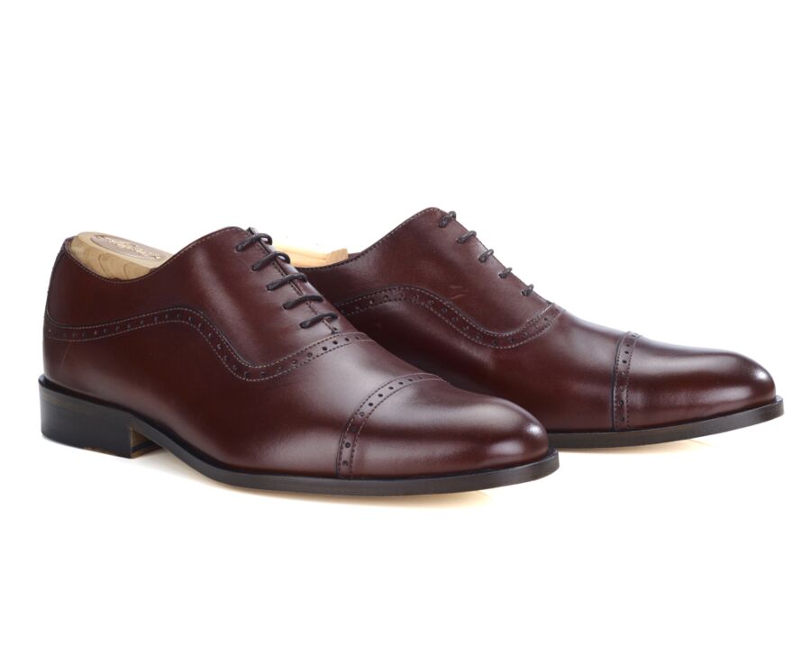 Richelieu homme Marron semelle cuir - CORBY