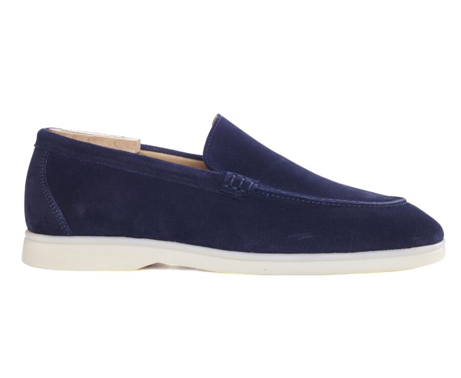 Mocassin homme - Velours Marine - MANASOTA III