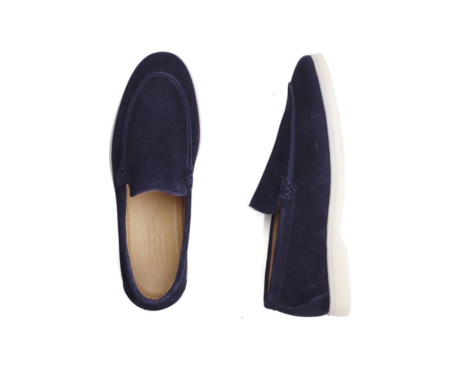 Mocassin homme - Velours Marine - MANASOTA III