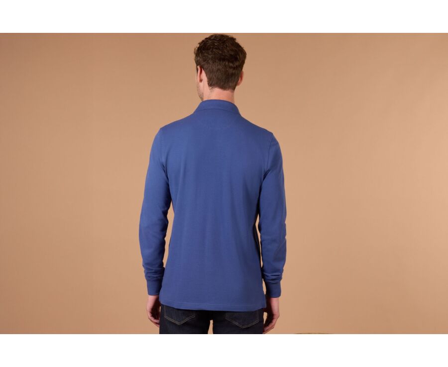 Polo manches longues homme Bleu Royal - ALEC II ML