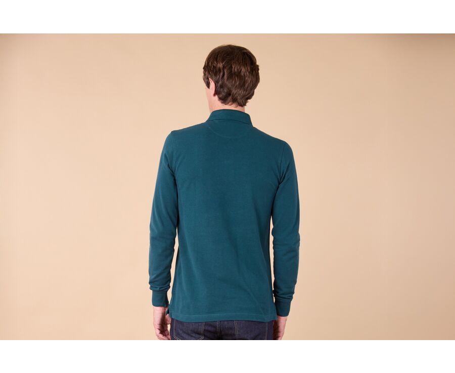 Polo manches longues homme - Vert Foncé - ALEC II ML