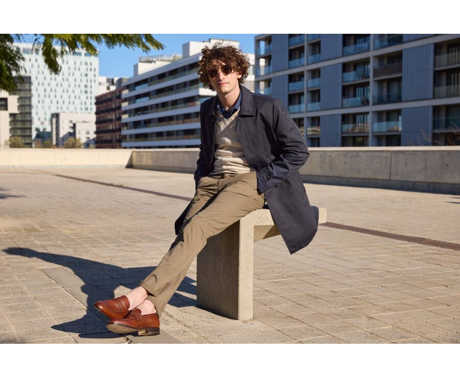 Mocassin pour Homme Cognac Patiné - DIXTON