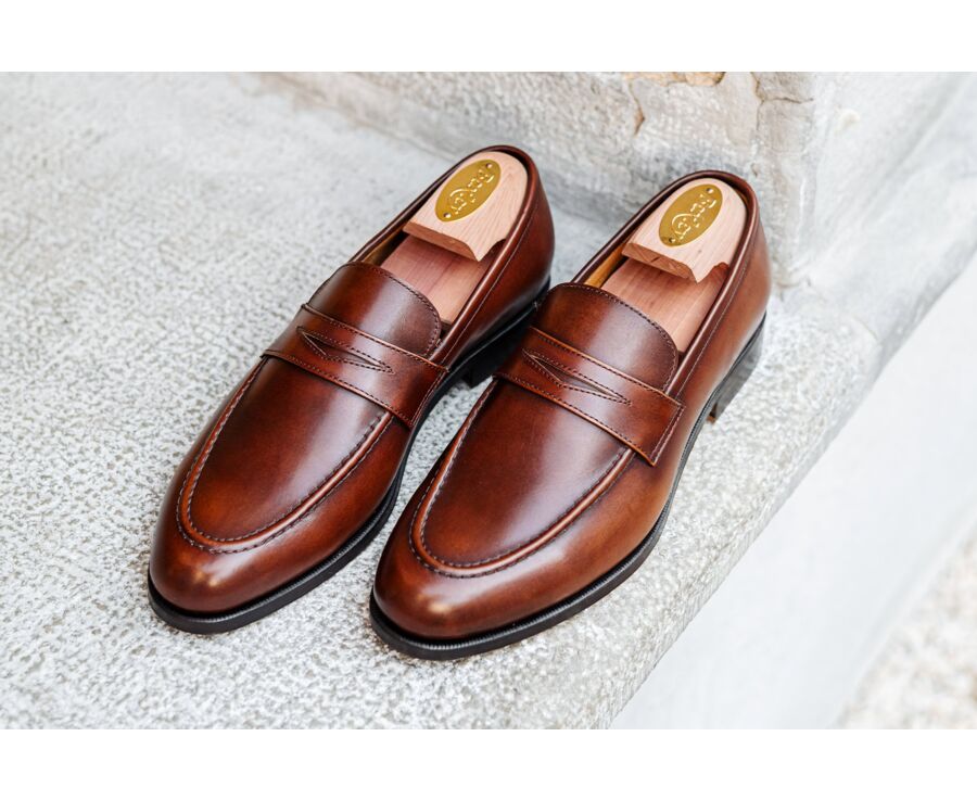 Mocassin pour Homme Cognac Patiné - DIXTON