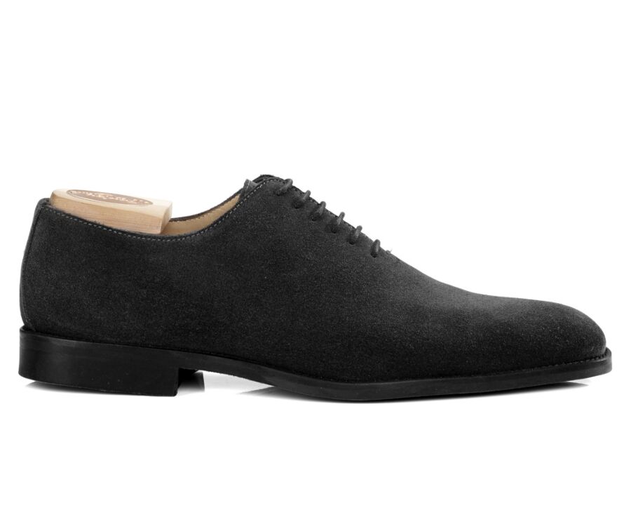 Richelieu Velours Noir semelle gomme - PETER GOMME VILLE