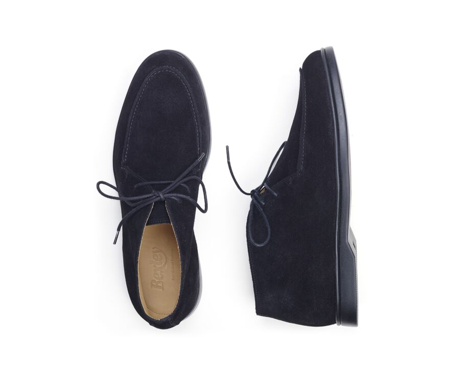 Bottines casual homme Velours Noir - SERENOA