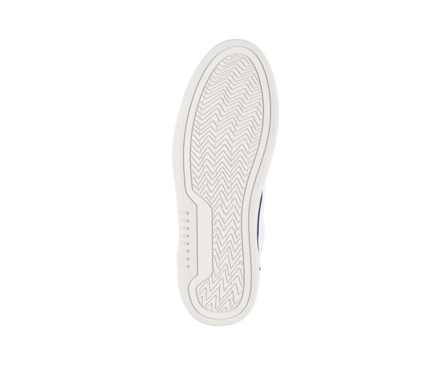 Sneakers cuir homme Bleu Blanc et Rouge - KOLORA