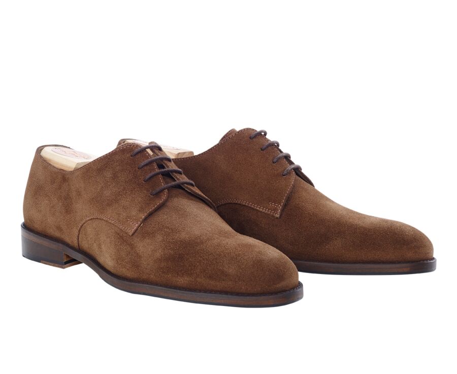 Derbies homme Velours Havane - DOVER II PATIN