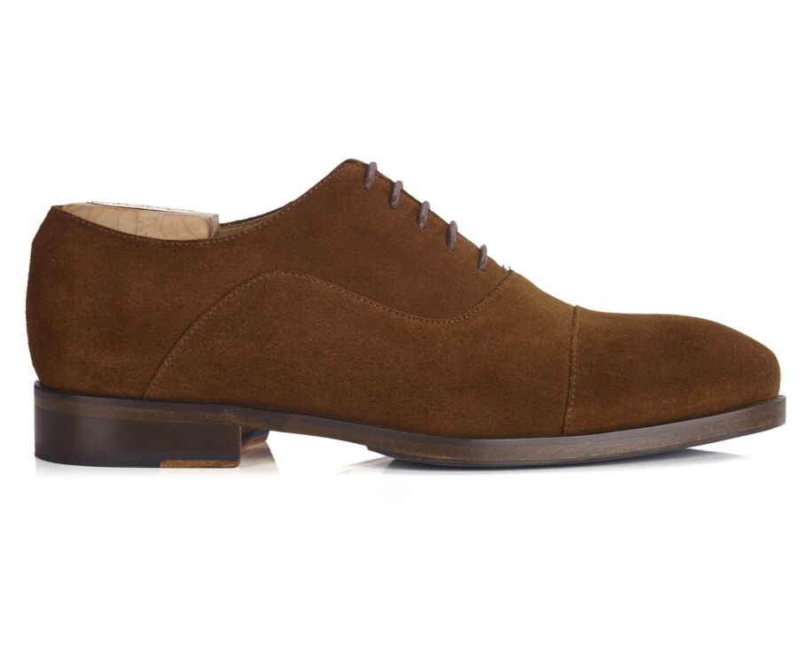 Richelieu homme Havane semelle cuir avec patin - GRAKLEY