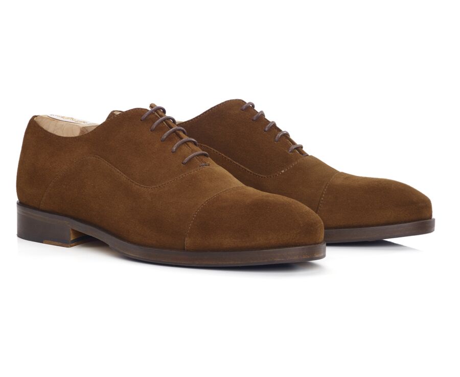 Richelieu homme Havane semelle cuir avec patin - GRAKLEY