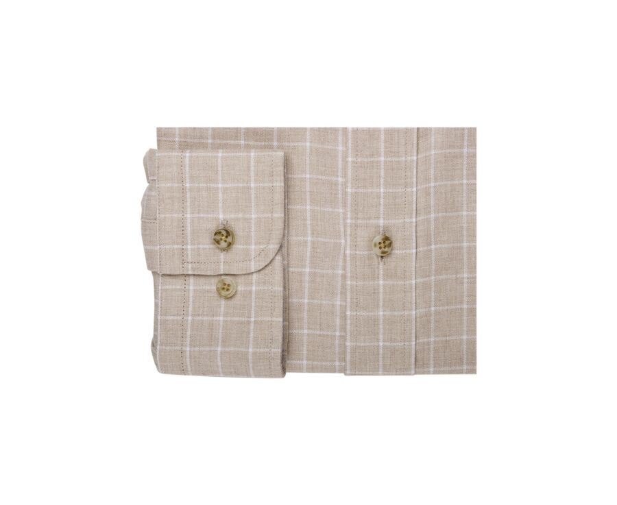 Chemise Beige et Blanc  - VALDEN