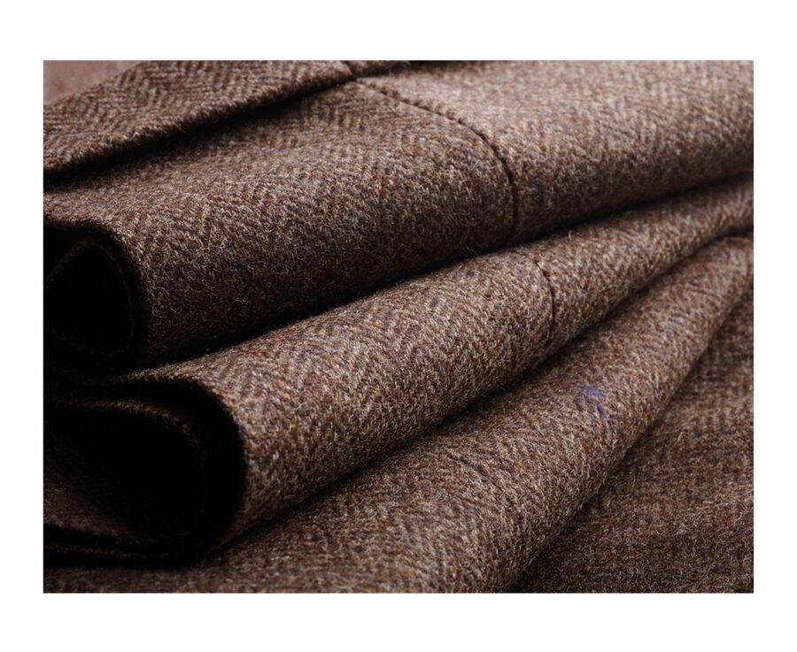 Pantalon habillé homme Chevron Marron - LAURIAN