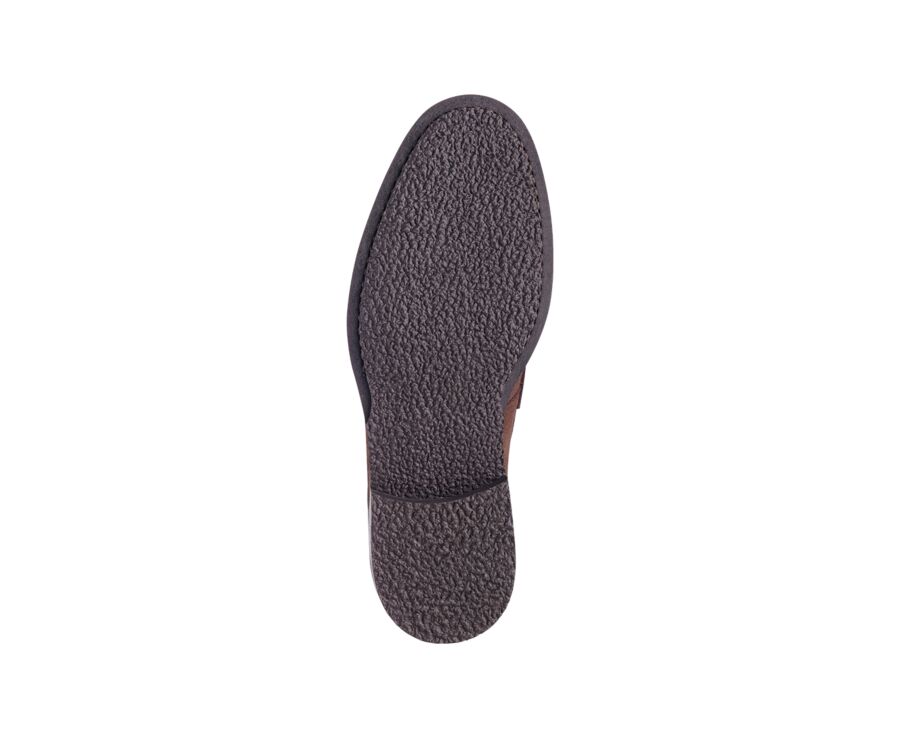 Mocassin homme Velours Brun - DERYBROOK