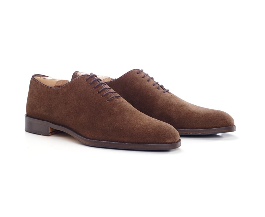 Richelieu homme - Velours Havane - STANFORD GOMME