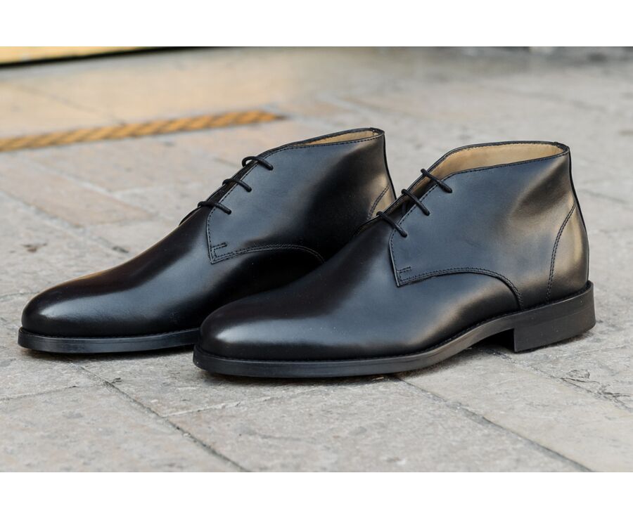 Low boots cuir homme Noir - WATFORD II GOMME CITY