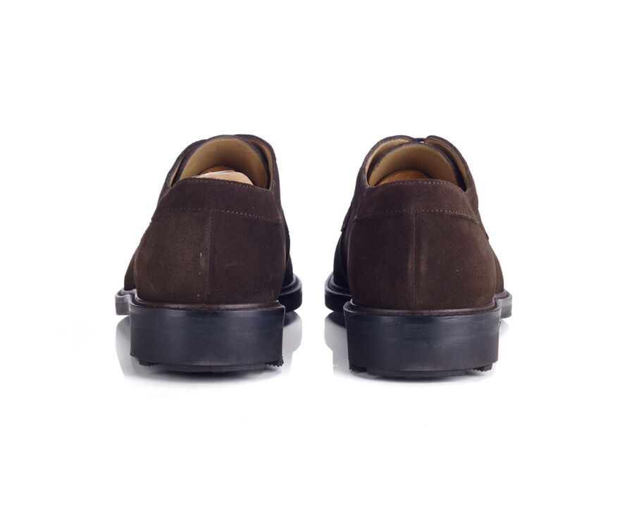 Derbies homme - Velours Brun Semelle gomme - HUDSON II GOMME COUNTRY