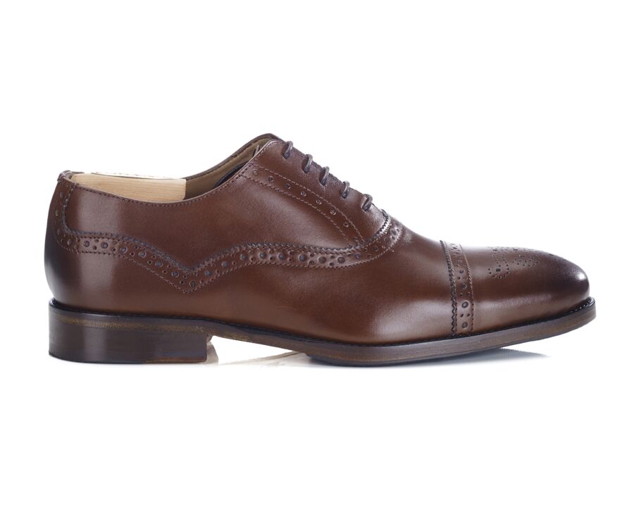 Richelieu homme Cognac Patiné - GRACKOTT