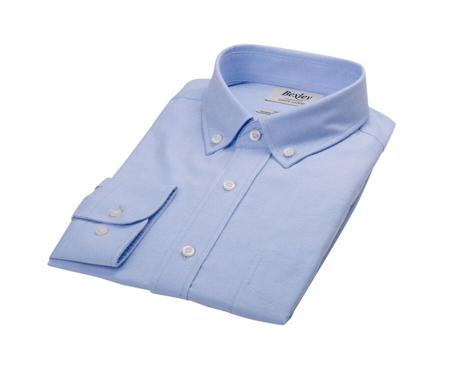 Chemise Oxford homme Bleu Ciel - Col américain - BRADFORD II