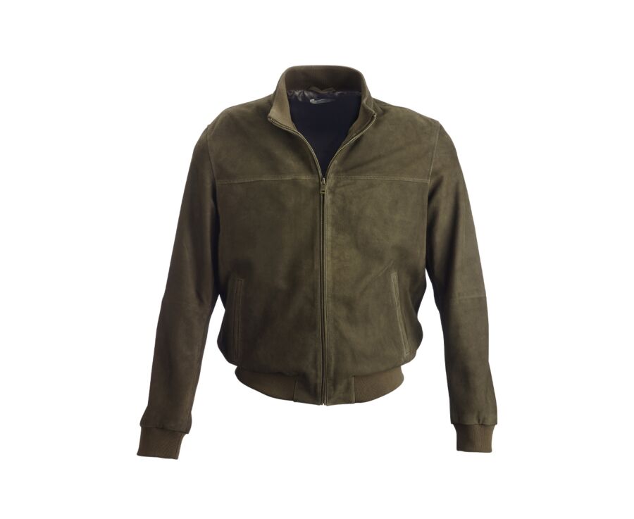 Blouson Velours kaki - 100% Cuir  - SEAVER
