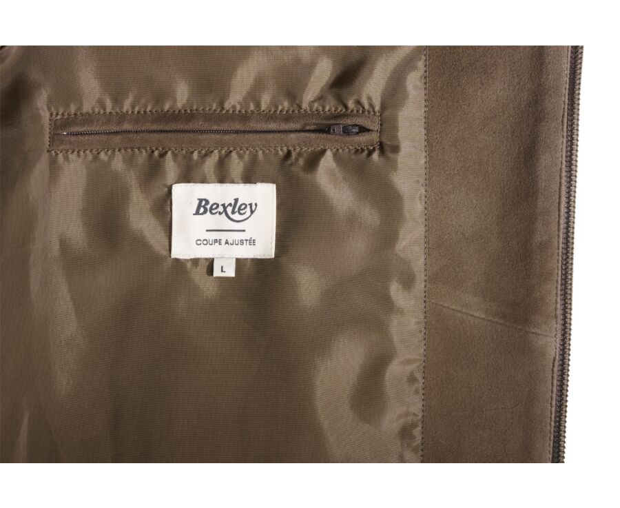 Blouson Velours Cacao - 100% Cuir  - SEAVER
