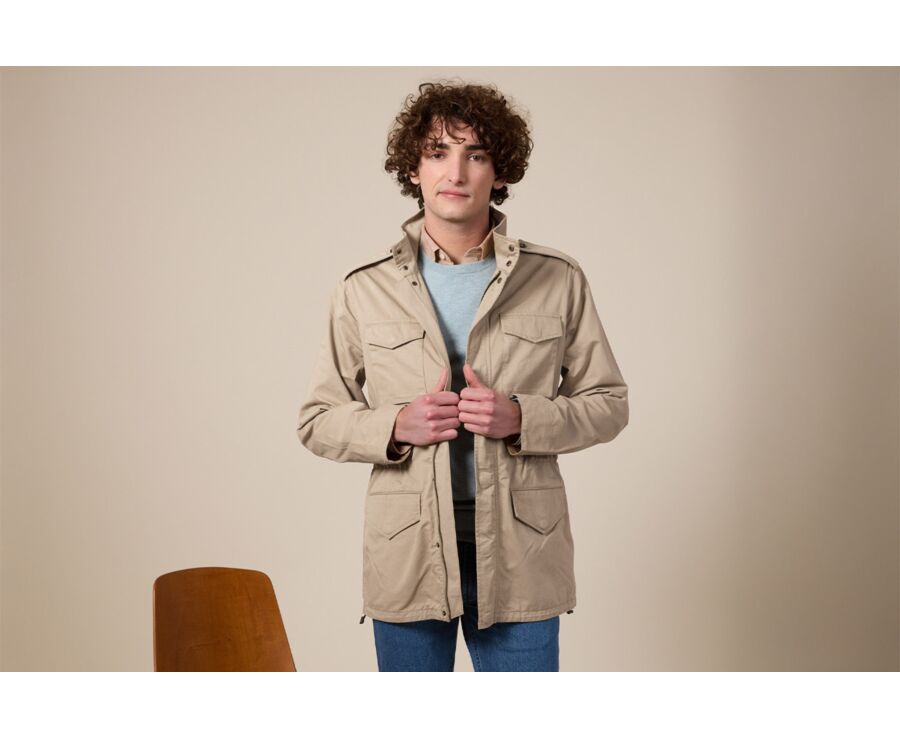 Veste de combat Beige - Coupe Ajustée - RUFINIEN