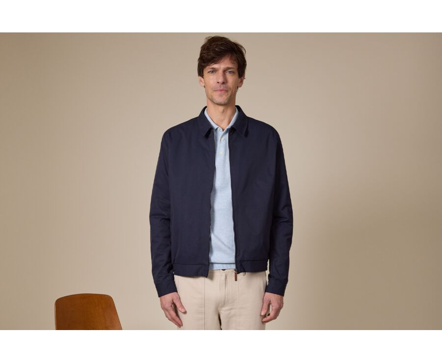 Blouson déperlant homme mi-saison Navy - ORLAND