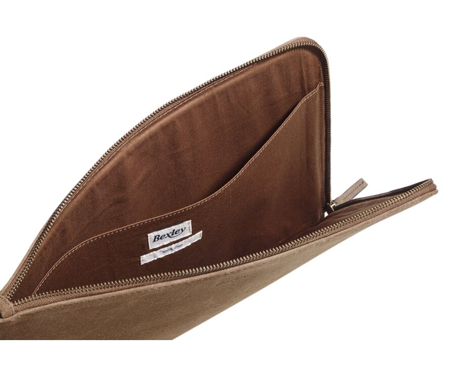 Pochette ordinateur Velours Havane - HERRINGTON