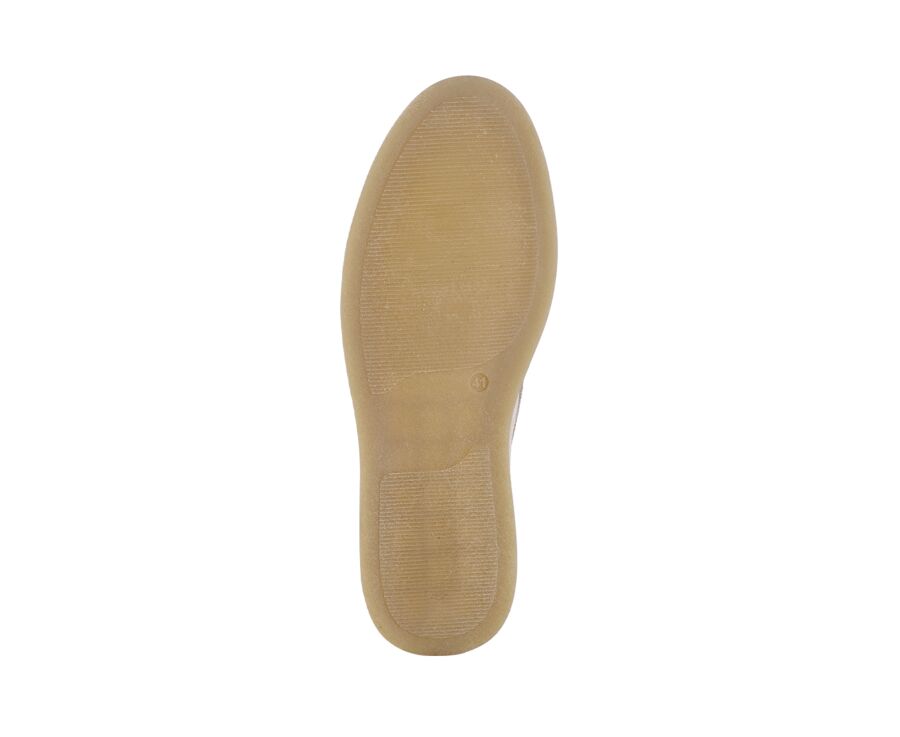 Mocassin homme Velours Greige - BOKEELA