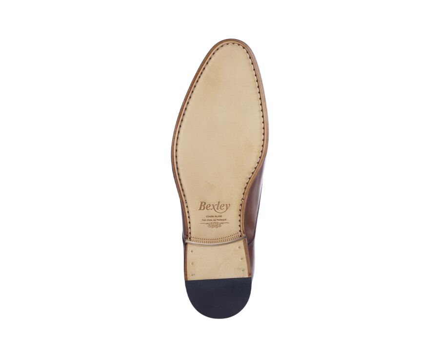 Chaussures homme Caramel Patiné - Double boucle - CHEWTON