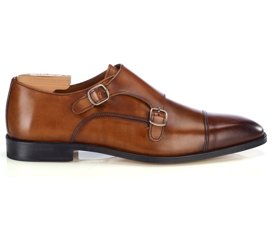 Chaussures pour homme Gold Patiné - Double Boucle - LANGFORD