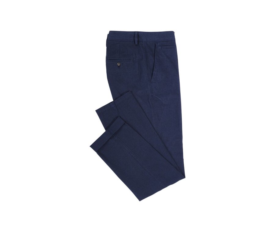 Pantalon chino homme à chevrons navy - JORDEN II