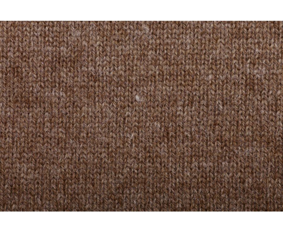 Pull col zippé homme laine - Noisette et Gris Chiné - KEYDEN II