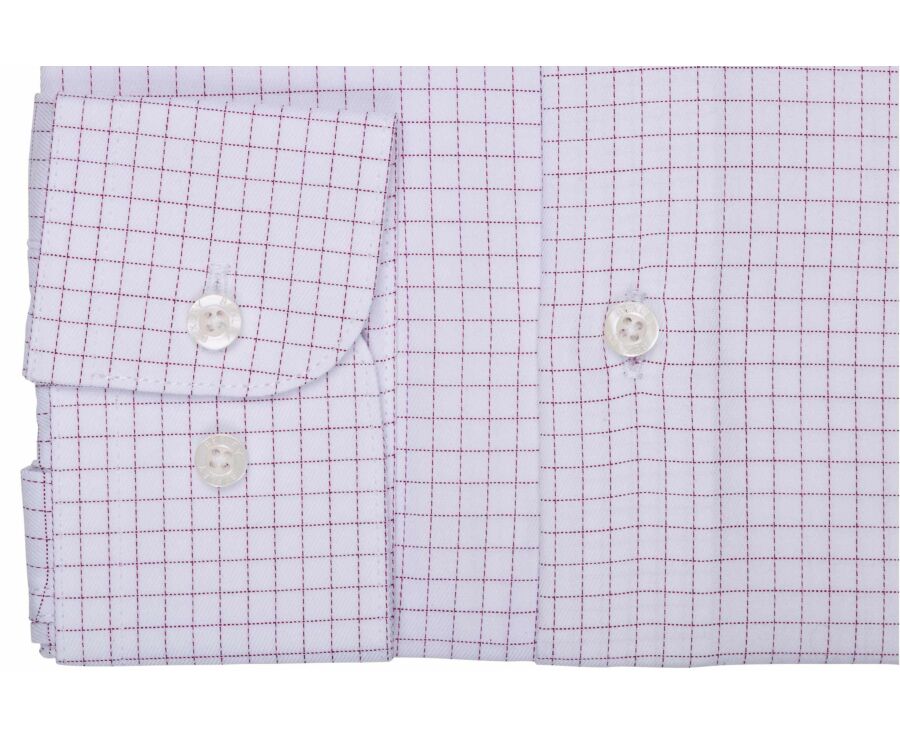 Chemise homme à carreaux rouges et blancs - DORIMOND CLASSIC