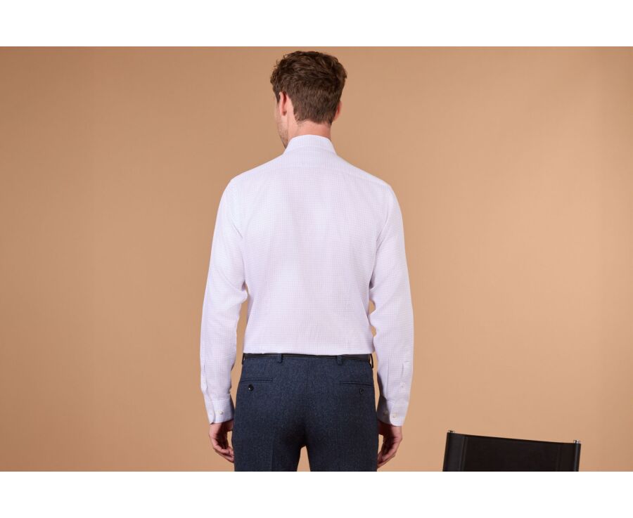 Chemise homme à carreaux rouges et blancs - DORIMOND CLASSIC
