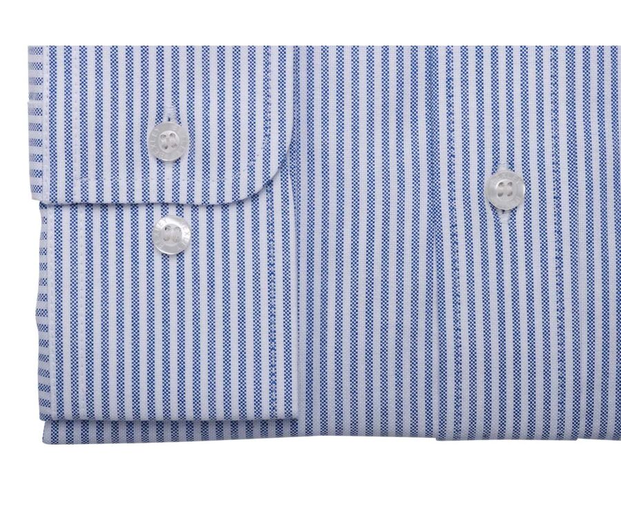 Chemise Oxford homme - Rayures Navy Et Blanc - KEVON