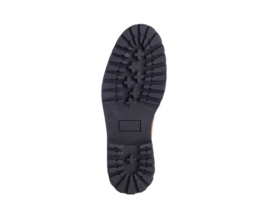 Derby boots Homme - Velours Havane - COLNEY HIGH GOMME