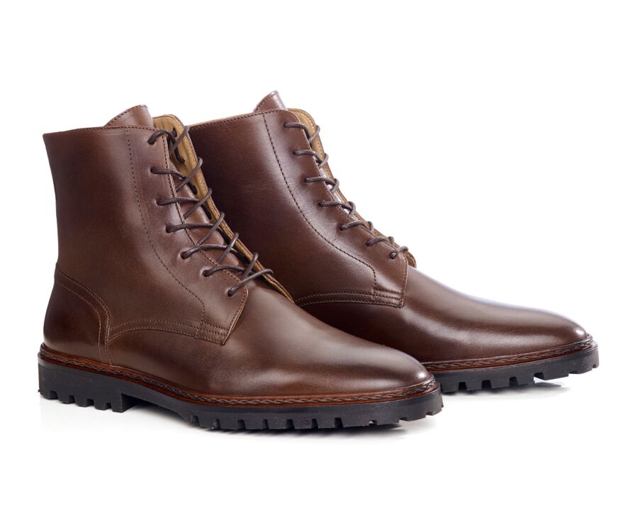 Bottine homme - Chocolat Patiné - FYFIELD GOMME