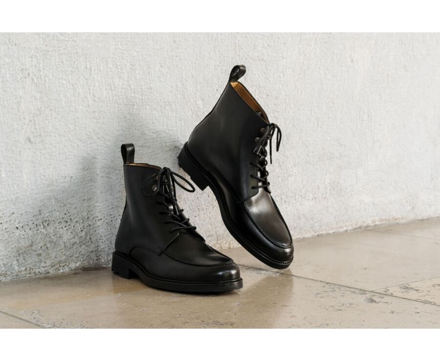 Derby boots homme - Noir - HUDSON HIGH GOMME COUNTRY