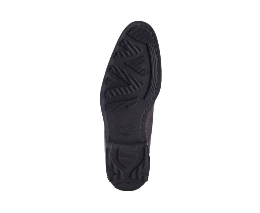 Richelieu homme en cuir grainé chocolat - GRAKLEY GOMME COUNTRY