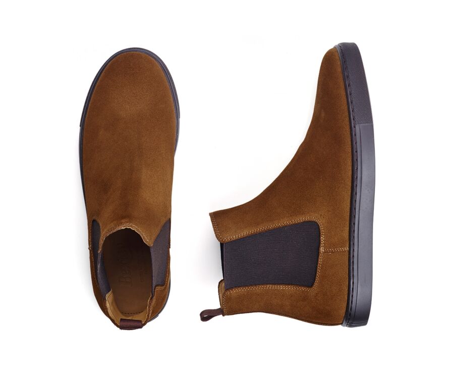 Chelsea Sneakers Boots - Velours Chamois - NATURI